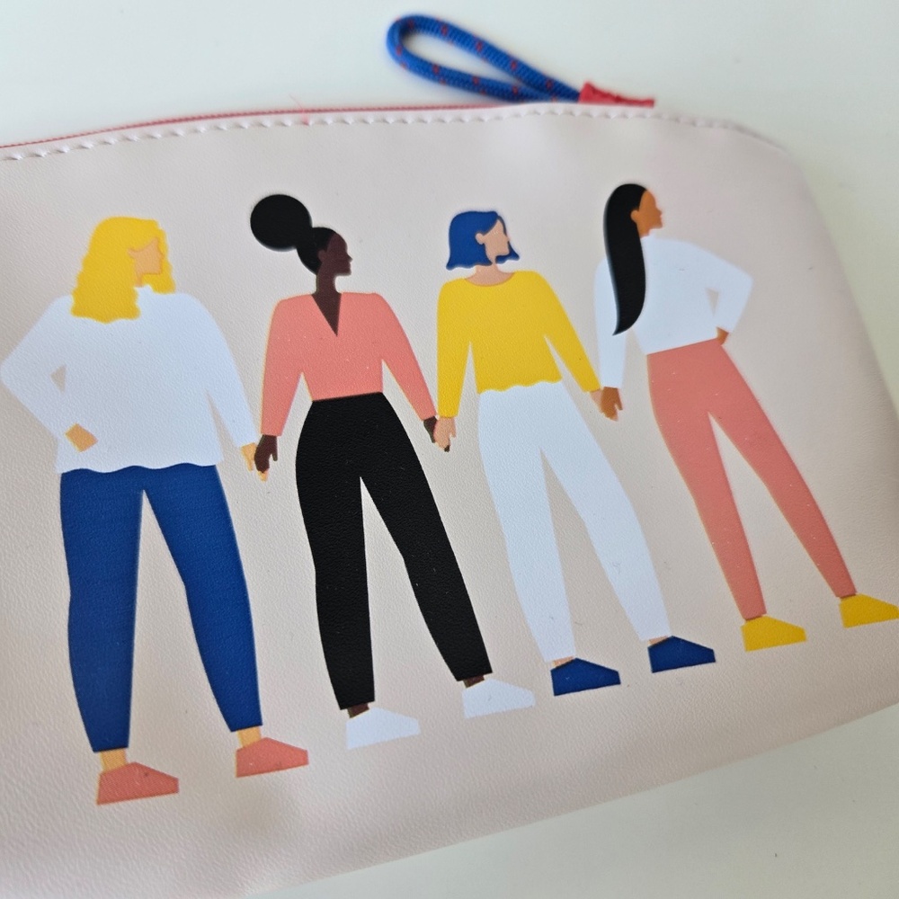 🌺 ipsy Multicolor Women Illustration Pouch - Picture 3 of 8